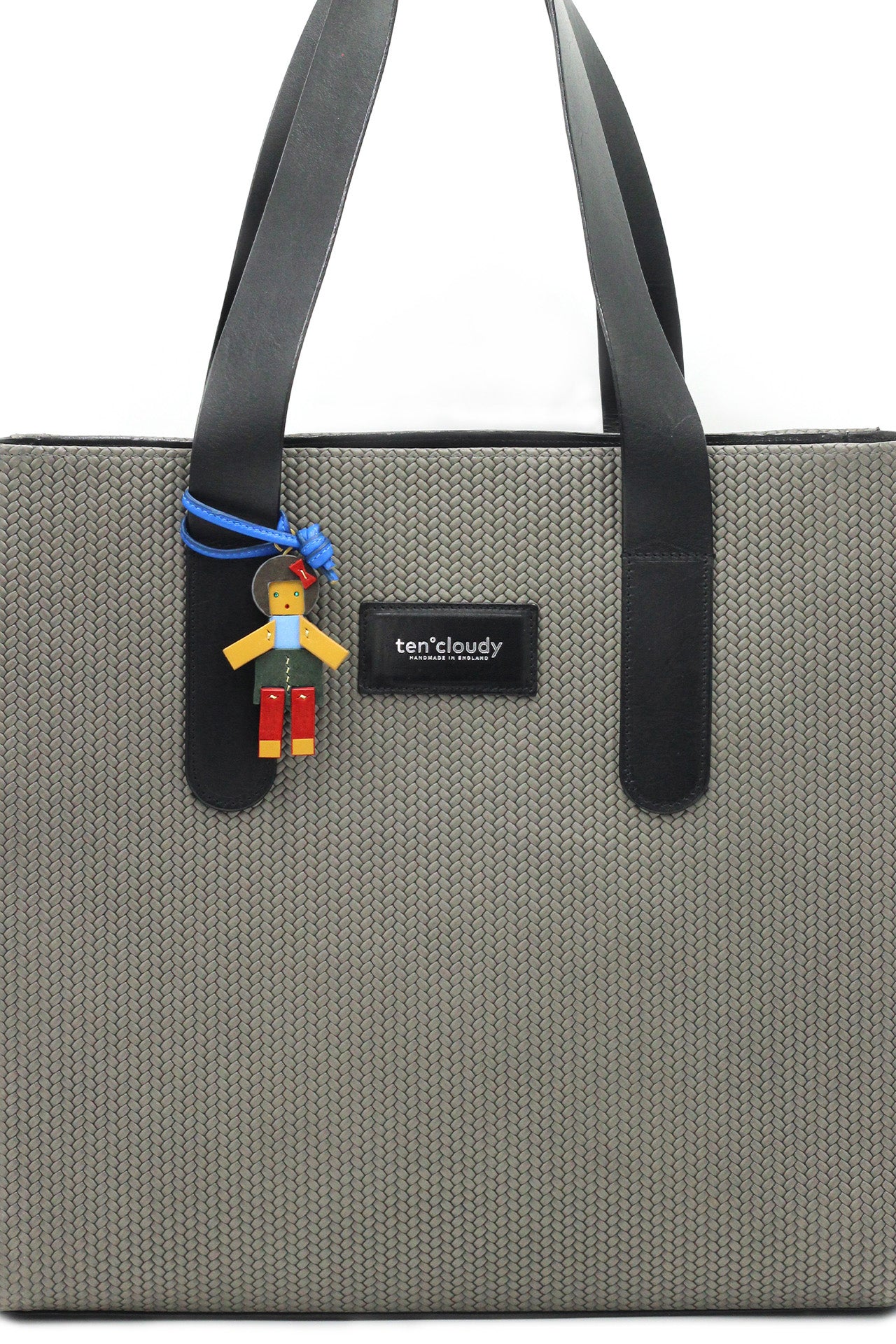 Handmade leather bag charm doll
